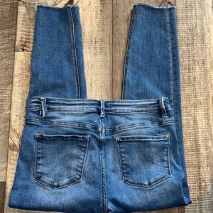 VERVET BY FLYING MONKEY Womens Skinny Jeans - Medium Blue Wash